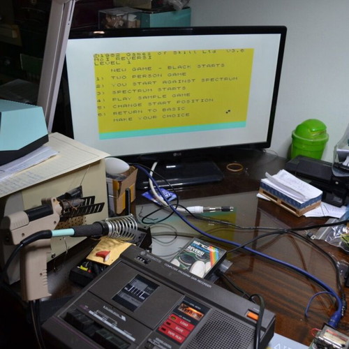 Sinclair ZX Spectrum 48K Reversi cassette used