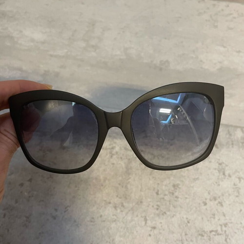 Adidas Butterfly Women Sunglasses new, black matte with blue lenses
