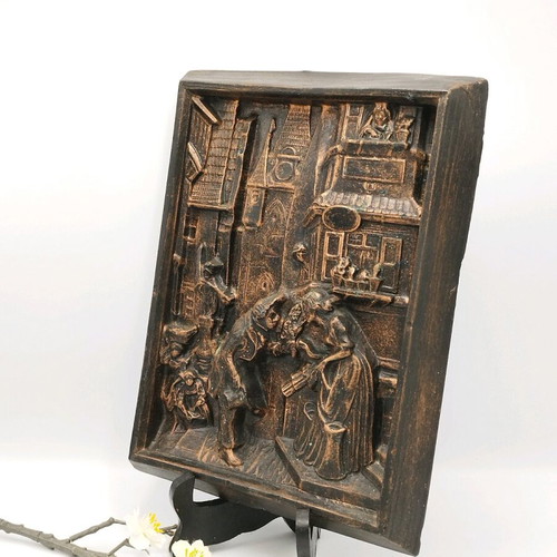Vintage 3D painting The Eternal Bridegroom used, epoxy resin