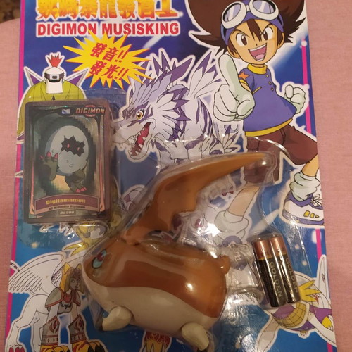 Digimon Patamon Angemon B/O Talking Figure new, large 14 cm, battery operated