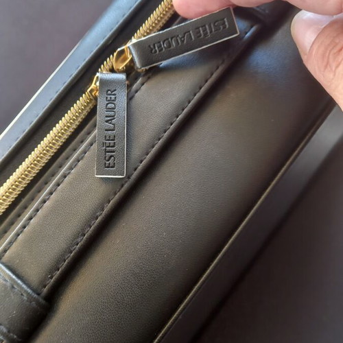 Estee Lauder Toiletry Bag new, large black case 35x23 cm