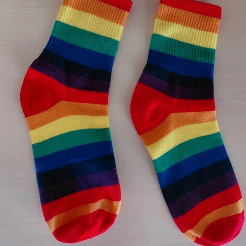 Rainbow Socks new, multicolored