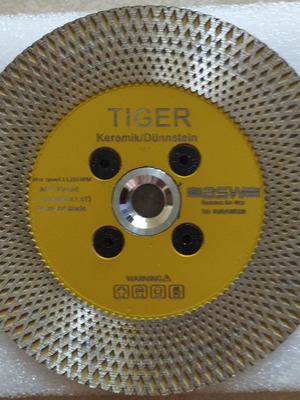 Δίσκος ξηρής κοπής 125 mm νέος, διαμαντένια λεπίδα για κεραμικά και πέτρα