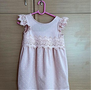 Φόρεμα έως 3 ετών ροζ πουά Isaac mizrahi