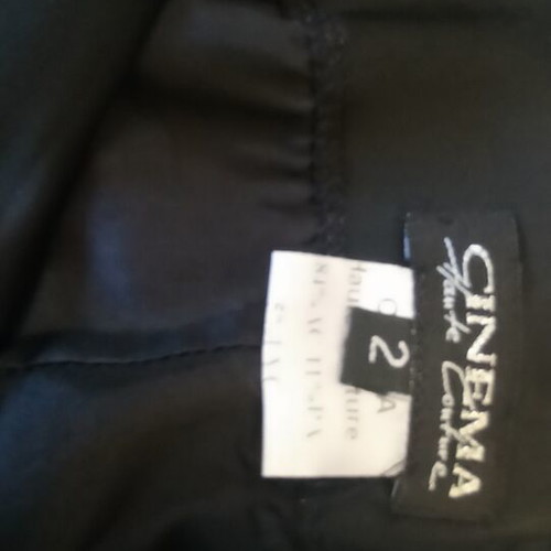 Cinema elastic satin skirt like new, black, knee-length