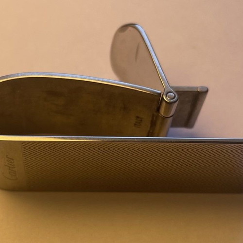 Cartier Vintage Money Clip used, stainless steel silver tone
