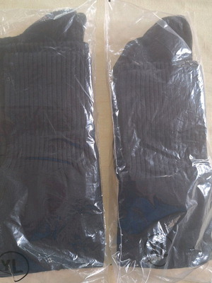Football socks black new, size XL, pack of 2