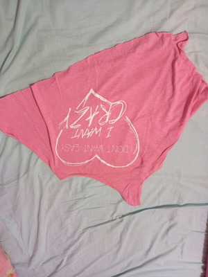 Blouse with one shoulder like new, pink