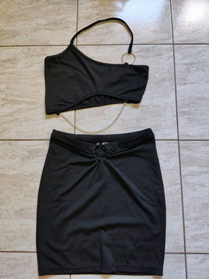 Black 2-piece set, size XS-S, new