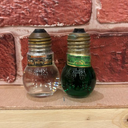 Evelt liqueur miniatures new, 2x30ml Maraschino and Peppermint