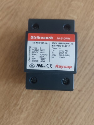 Raycap T2 1P 50kA/P DRM-30B surge protector like new