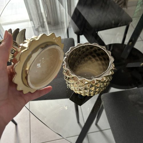Decorative gold pineapple like new