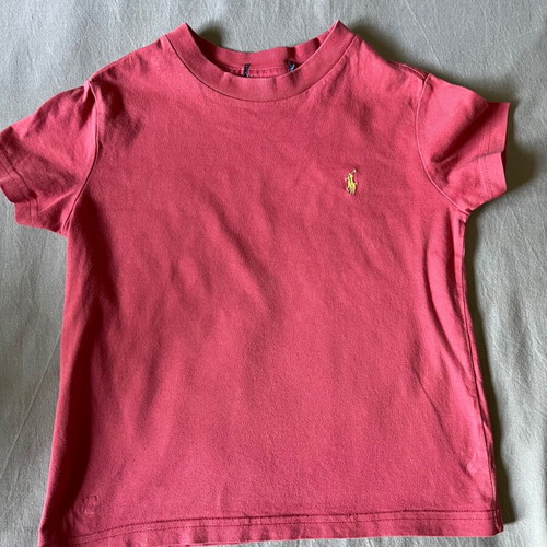 Μπλουζάκι t-shirt Ralph Lauren για αγόρι 4-5 ετών μεταχειρισμένο, ροζ