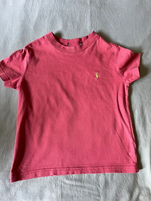 Μπλουζάκι t-shirt Ralph Lauren για αγόρι 4-5 ετών μεταχειρισμένο, ροζ