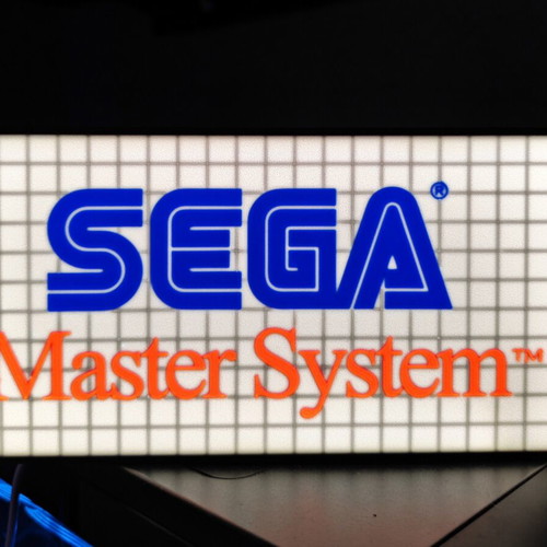 Sega Master System lamp like new, USB with switch, 20x10cm