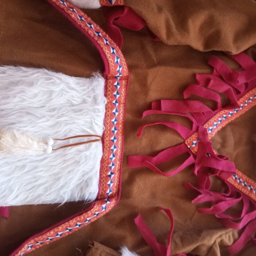 Indian costume used, simple transparent for 4 years old
