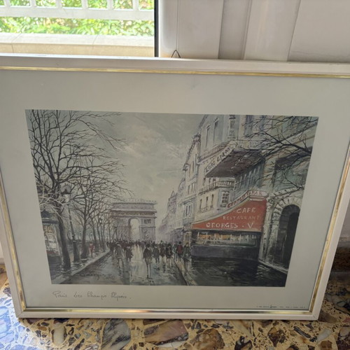 Arc de Triomphe framed print 47x38.5cm like new