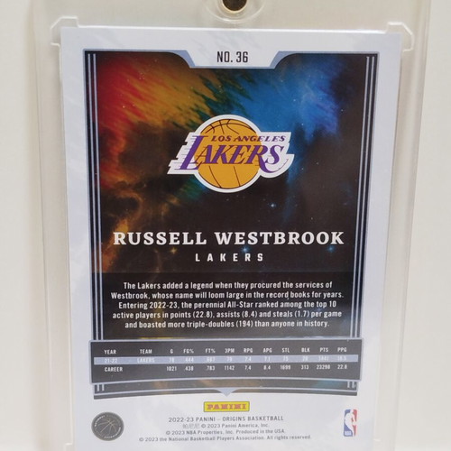 Russell Westbrook 2022-23 Panini Origins #36 NBA Lakers card like new