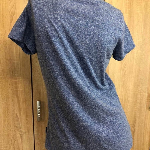 Admiral blue viscose women's T-shirt, size M