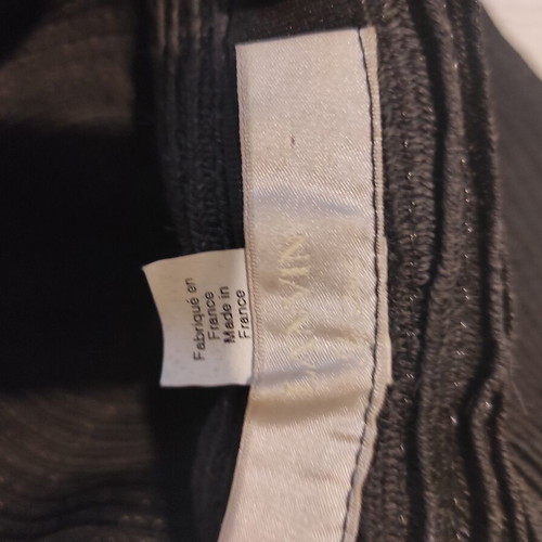Lanvin bucket hat like new, large black with blue bow