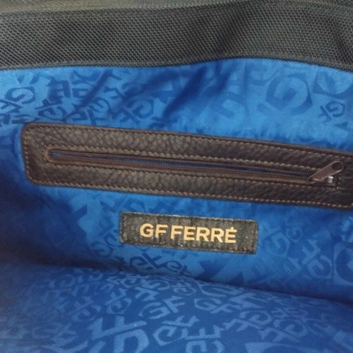 GF FERRE shoulder bag used, authentic brown and green