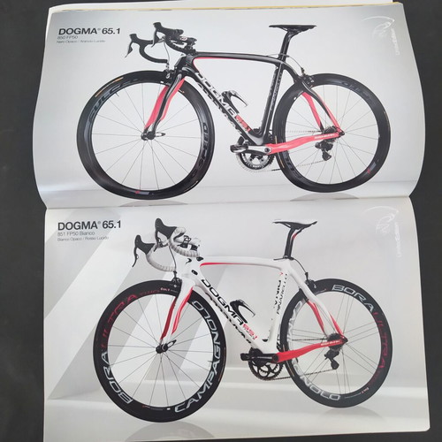 Pinarello 2013 bicycle catalog used, Italian and English