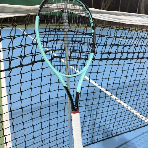 Head Boom Pro tennis racket used, strung with Luxilon 4G Black Edition