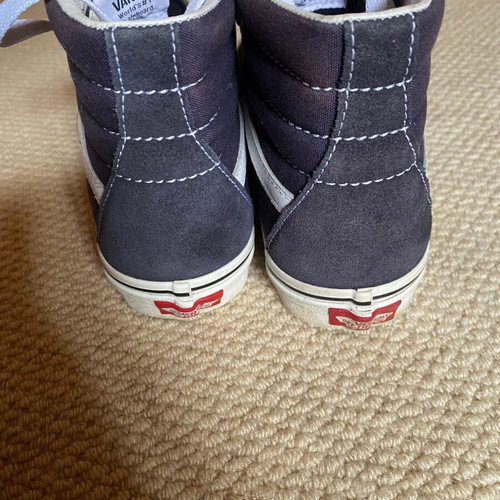 Vans sk8-hi shoes used, size 37, blue, athletic