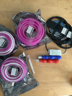 Неонови тръби photo tubes нови, 3 различни размера с led ленти