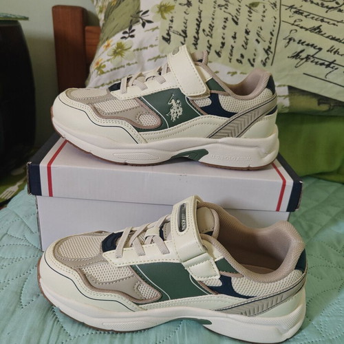 U.S. Polo Assn. Supole 5FX sneakers size 35 new, multicolor green