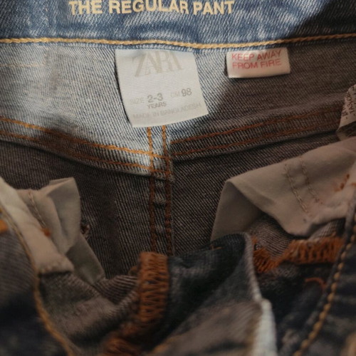 Zara jeans 98 cm like new for 2-3 years old girls blue