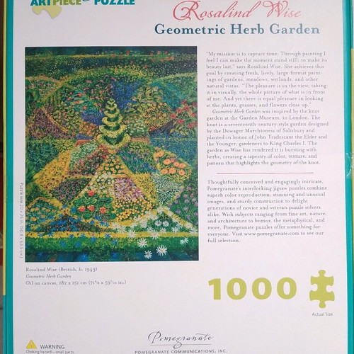 Puzzle Rosalind Wise Geometric Herb Garden 1000 used