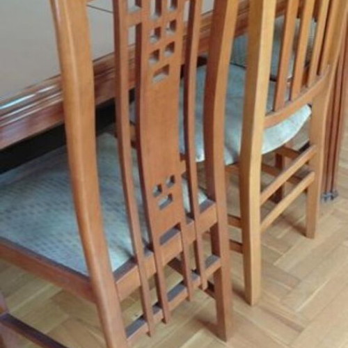 Dining set solid wood with extension, like new