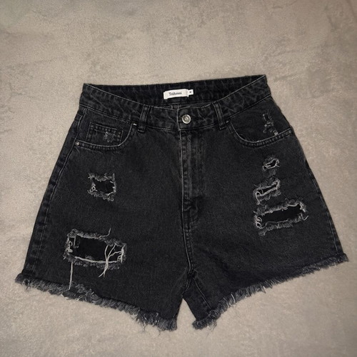 Stradivarius denim shorts like new, black, size M