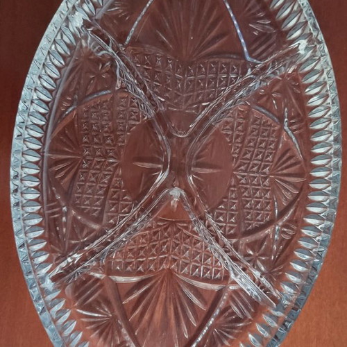 Crystal plate for nuts new