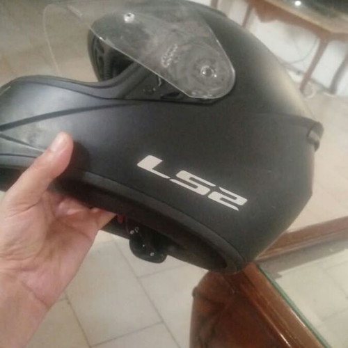 LS2 Rapid II Solid Matt Black Full Face Motorcycle Helmet ECE 22.06, medium