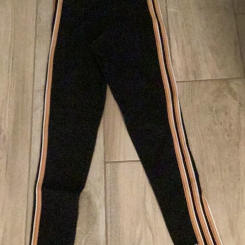 Adidas leggings size S slim fit like new, black and orange