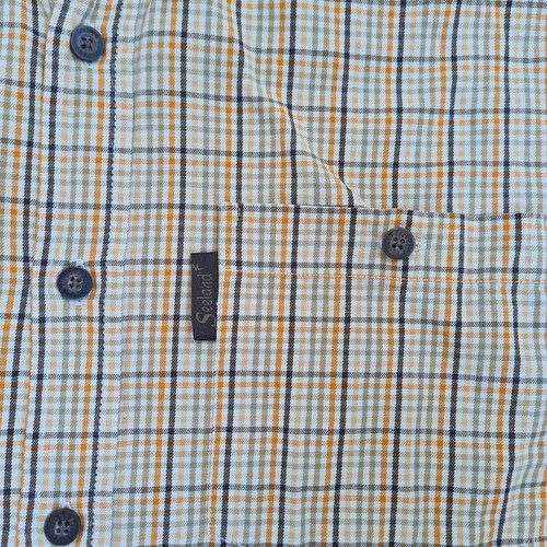 Seeland men's hunting shirt size L, checked, long sleeve, cotton, like new