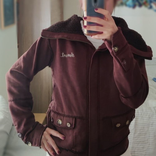 Element jacket brown with sheep lining like new, size M