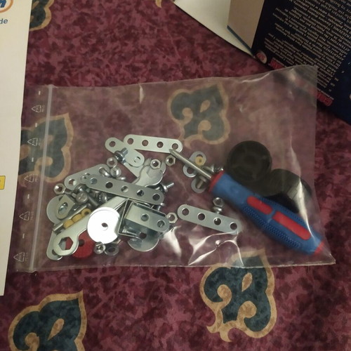 Eitech Mini Metal Motorcycle Construction Toy new, 59 pieces