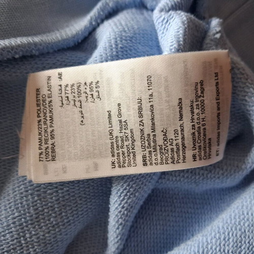 Adidas hoodie for boys 8-9 years like new, blue