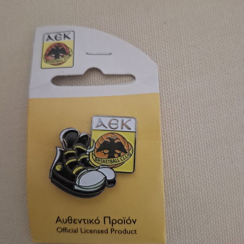 AEK basketball pin and komboloi new, official