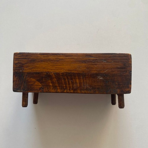 Rustic wooden candle holders set of 3 used, handcrafted minimal style