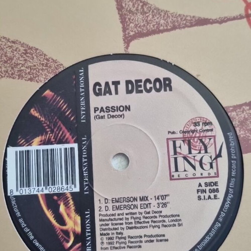 Vinyl record Gat Decor Passion used