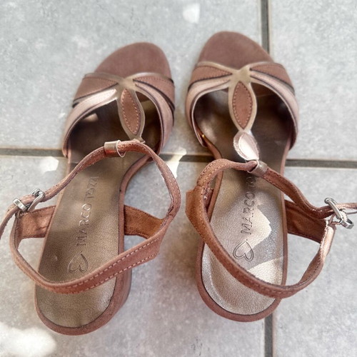 Marco Tozzi Women's Sandals with Chunky Low Heel in Beige New
