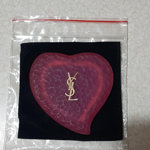 Yves Saint Laurent YSL Heart Vintage 90s Mirror Collectible 1993