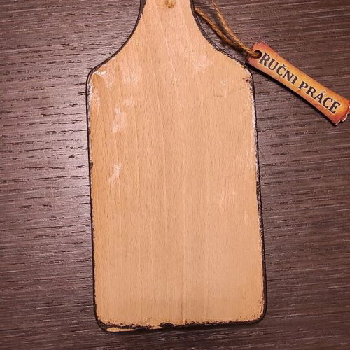 Decorative cutting board new with painted Charles Bridge Prague