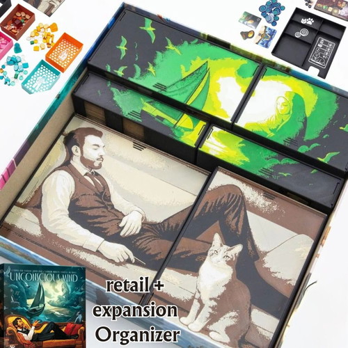 Unconscious Mind Board Game Organizer New with Nightmares Expansion