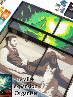 Unconscious Mind Board Game Organizer New with Nightmares Expansion
