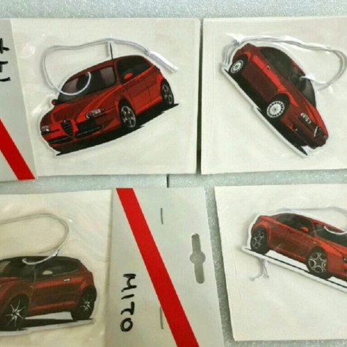 Alfa Romeo car air freshener new with models 147-156-159-Mito-Giulia